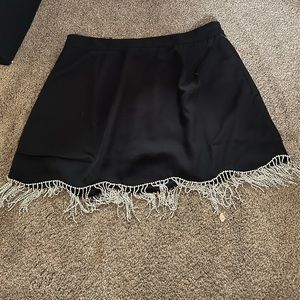 Arula Black Bejeweled Mini Skirt